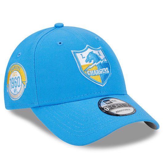 Men's New Era Los Angeles Chargers Blue 2023 Sideline Historic 9FORTY Adjustable Hat - Pro Jersey Sports