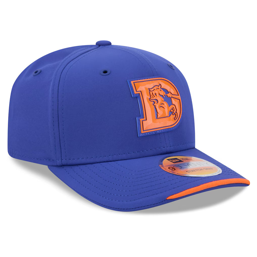 Men's Denver Broncos New Era 2026 NFL Sideline 9SEVENTY Throwback Logo Tonal Black Adjustable Hat