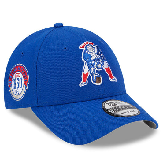 Men's New Era New England Patriots Blue 2023 Sideline Historic 9FORTY Adjustable Hat