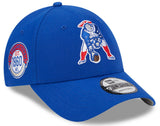 Men's New Era New England Patriots Blue 2023 Sideline Historic 9FORTY Adjustable Hat - Pro Jersey Sports