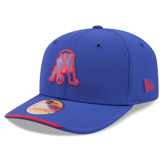 Men's New England Patriots New Era 2026 NFL Sideline 9SEVENTY Throwback Logo Blue Adjustable Hat