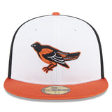 Baltimore Orioles New Era White 2025 Batting Practice 59FIFTY Fitted Hat - Pro Jersey Sports