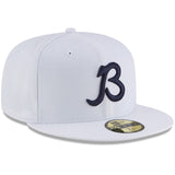 Chicago Bears New Era Optic White Grisiron Traditions B 59FIFTY Fitted Hat - Pro Jersey Sports