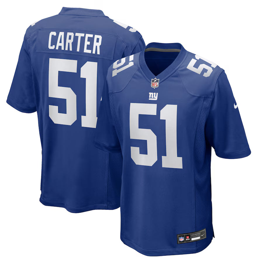 Men's Abdul Carter New York Giants Blue Nike Game Replica Jersey - Pro Jersey Sports