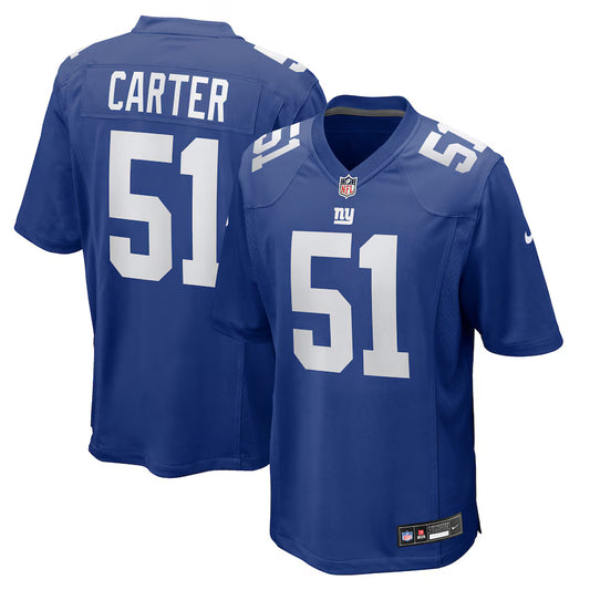 Men's Abdul Carter New York Giants Blue Nike Game Replica Jersey - Pro Jersey Sports