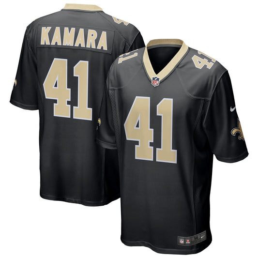 Men's New Orleans Saints Alvin Kamara Nike Black Replica Game Jersey - Pro Jersey Sports