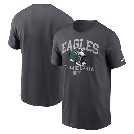 Men's Nike Anthracite Philadelphia Eagles Helmet Essential T-Shirt - Pro Jersey Sports