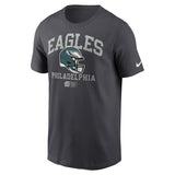 Men's Nike Anthracite Philadelphia Eagles Helmet Essential T-Shirt - Pro Jersey Sports
