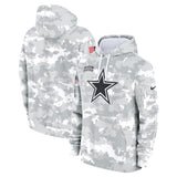 Men's Dallas Cowboys Nike Arctic Camo 2024 Salute to Service Club Fleece Pullover Hoodie - Pro Jersey Sports