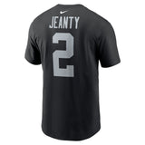 Men's Nike Ashton Jeanty Las Vegas Raiders Black Name & Number T-Shirt - Pro Jersey Sports