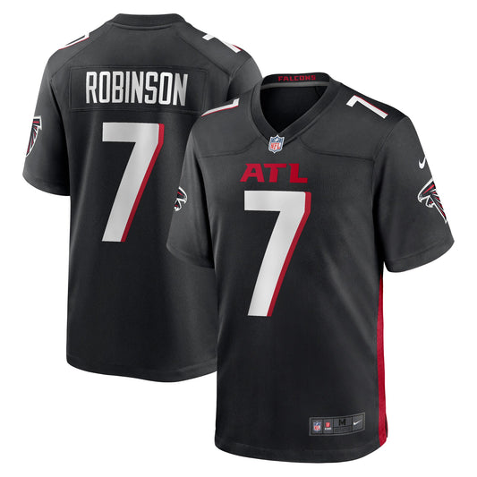 Men's Bijan Robinson Atlanta Falcons Nike Black Game Replica Jersey