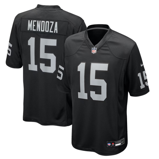 Men's Fernando Mendoza Las Vegas Raiders Nike Black Replica Game Jersey