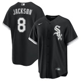 NIKE Men's Bo Jackson Chicago White Sox Black Alternate Premium Twill Replica Jersey - Pro Jersey Sports