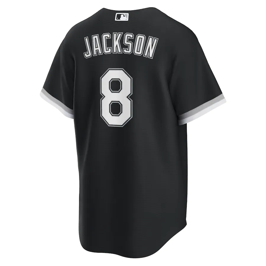 NIKE Men's Bo Jackson Chicago White Sox Black Alternate Premium Stitch Replica Jersey