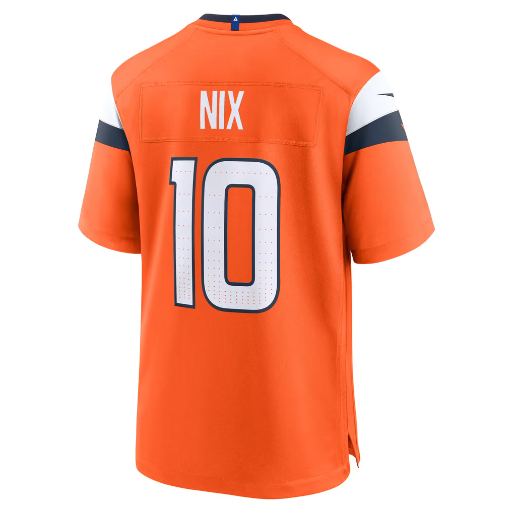 Men's Bo Nix Nike Denver Broncos Game Team Color Jersey