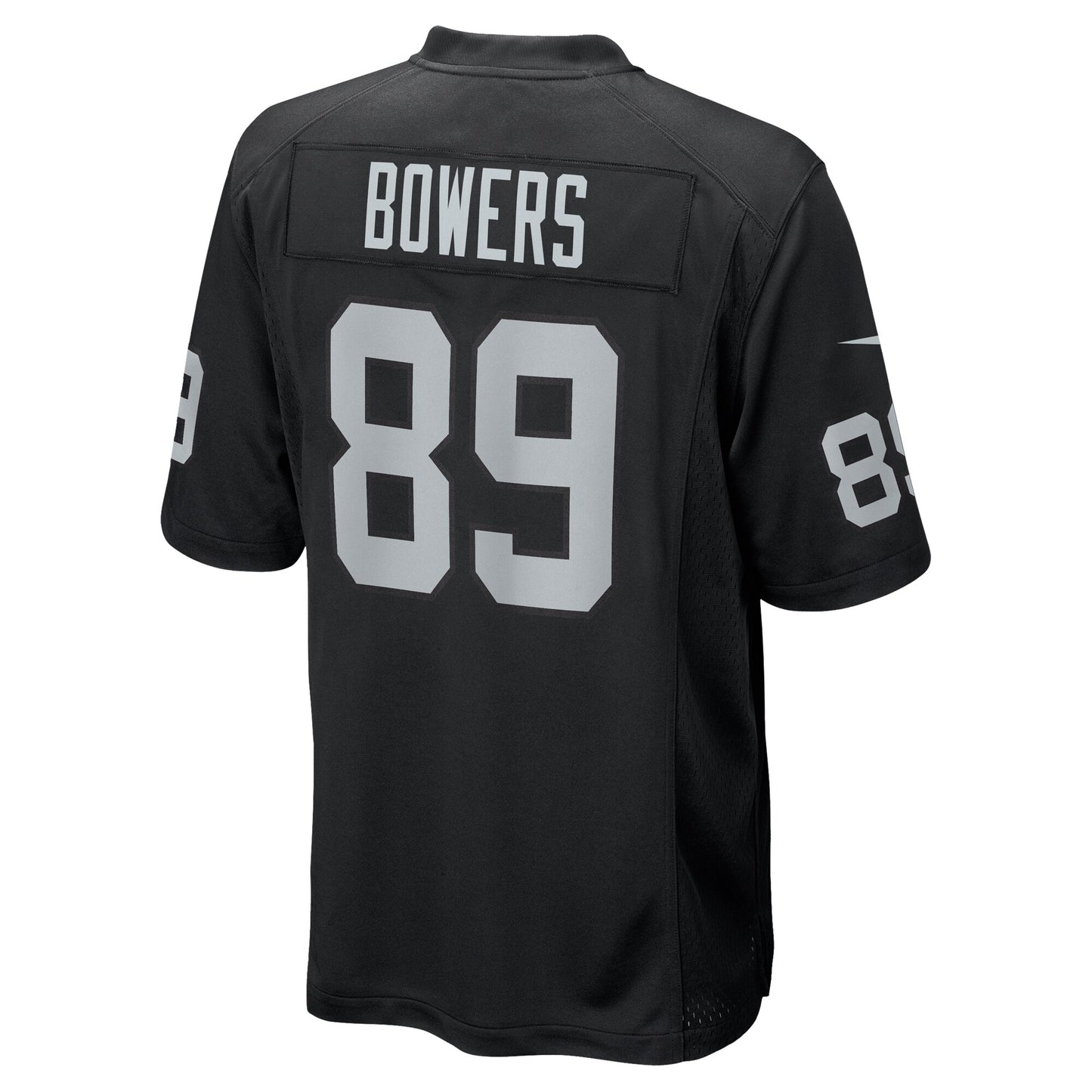 Men's Brock Bowers Las Vegas Raiders Nike Black Replica Game Jersey