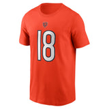 Youth Caleb Williams Chicago Bears Nike Orange FUSE Name & Number T-Shirt - Pro Jersey Sports