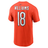 Youth Caleb Williams Chicago Bears Nike Orange FUSE Name & Number T-Shirt - Pro Jersey Sports