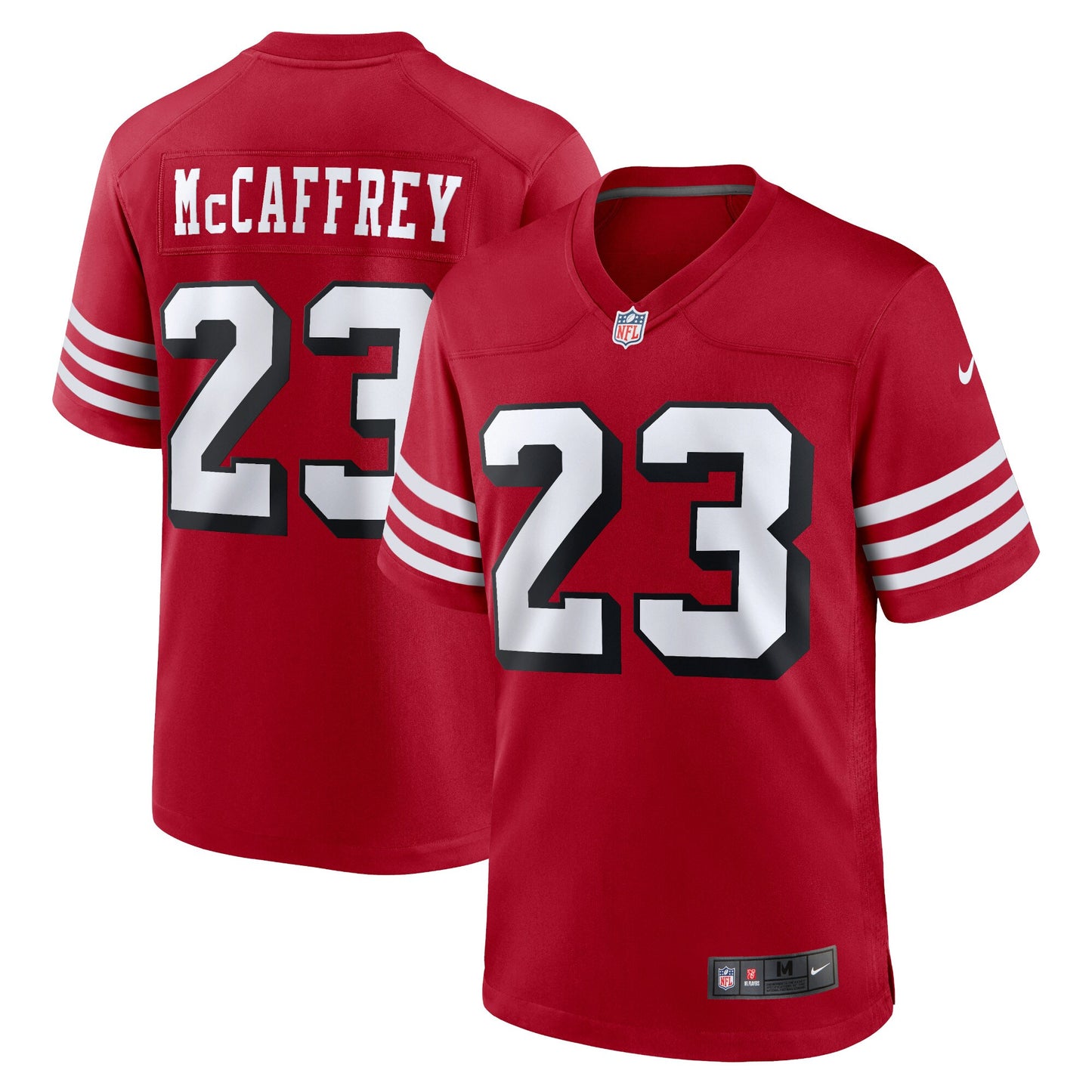 Men's Christian McCaffrey San Francisco 49ers Nike Scarlet Alternate Game Jersey