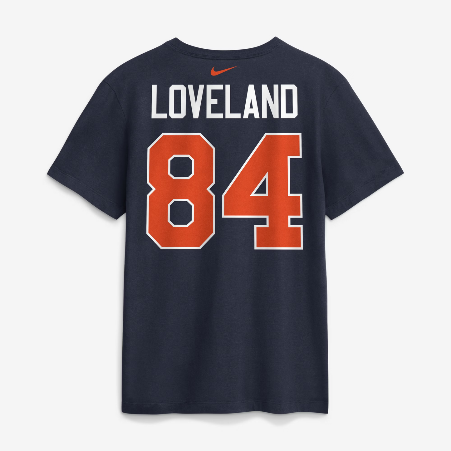 Youth Nike Colston Loveland Chicago Bears 2026 Rivalries Navy Name & Number T-Shirt