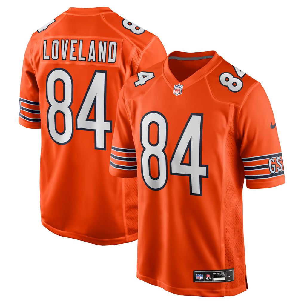 Youth Colston Loveland Chicago Bears Orange Nike Game Jersey
