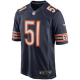 Men's Nike Dick Butkus Navy Chicago Bears Game Retired Player Jersey - Pro Jersey Sports