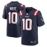 Men's New England Patriots Drake Maye Nike Navy Game Jersey - Pro Jersey Sports
