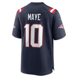 Men's New England Patriots Drake Maye Nike Navy Game Jersey - Pro Jersey Sports