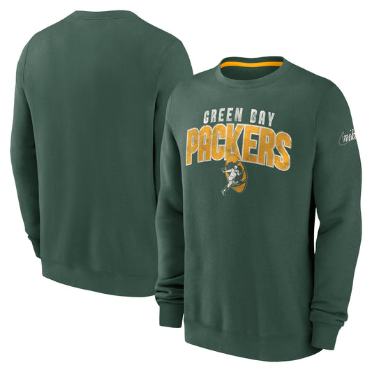 Green Bay Packers Nike Rewind Club Pullover Sweatshirt