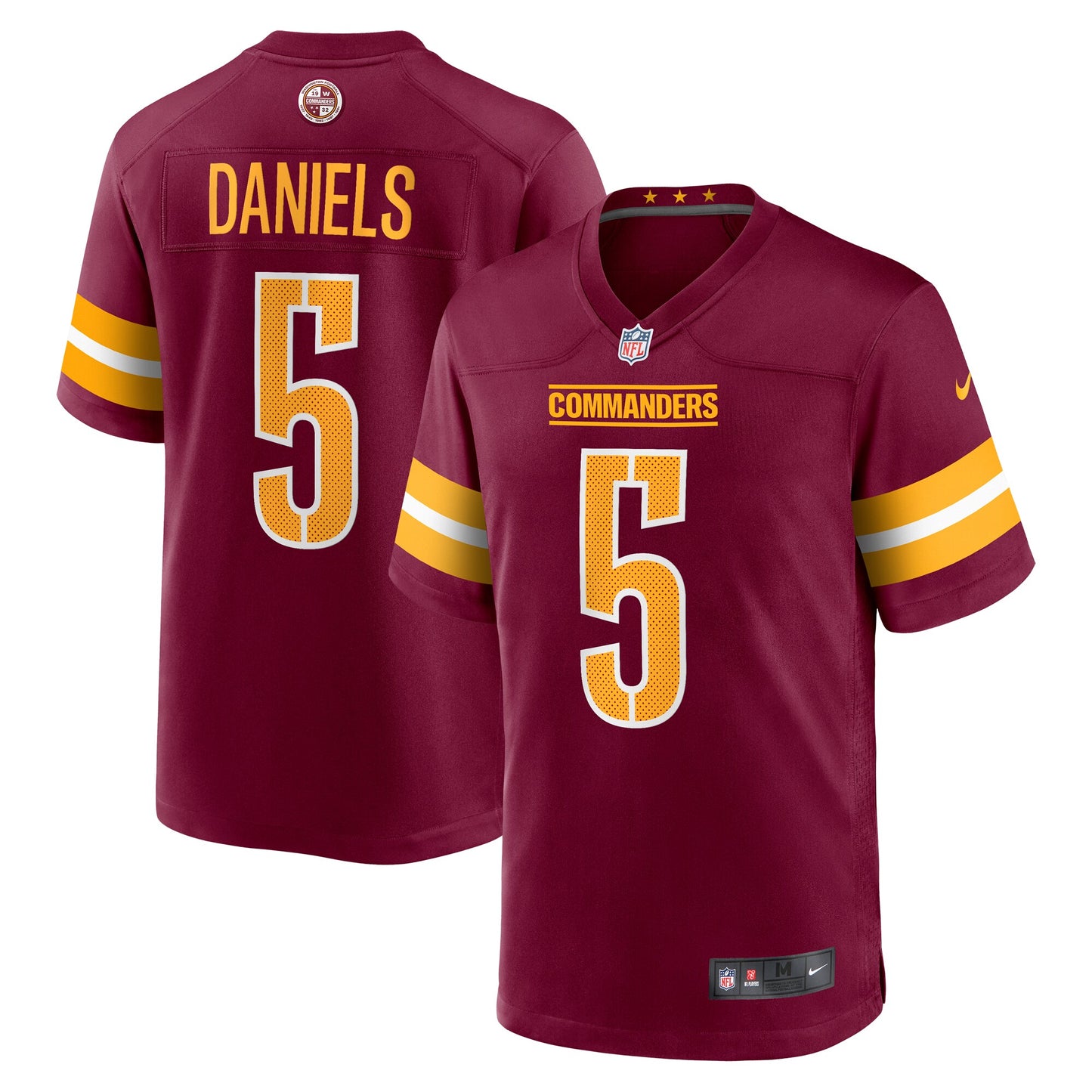 Mens Washington Commanders Jayden Daniels Nike Burgundy Game Jersey