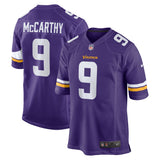 Men's JJ McCarthy Minnesota Vikings Purple Game Replica Jersey - Pro Jersey Sports