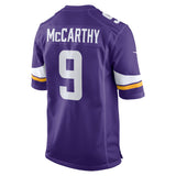 Men's JJ McCarthy Minnesota Vikings Purple Game Replica Jersey - Pro Jersey Sports