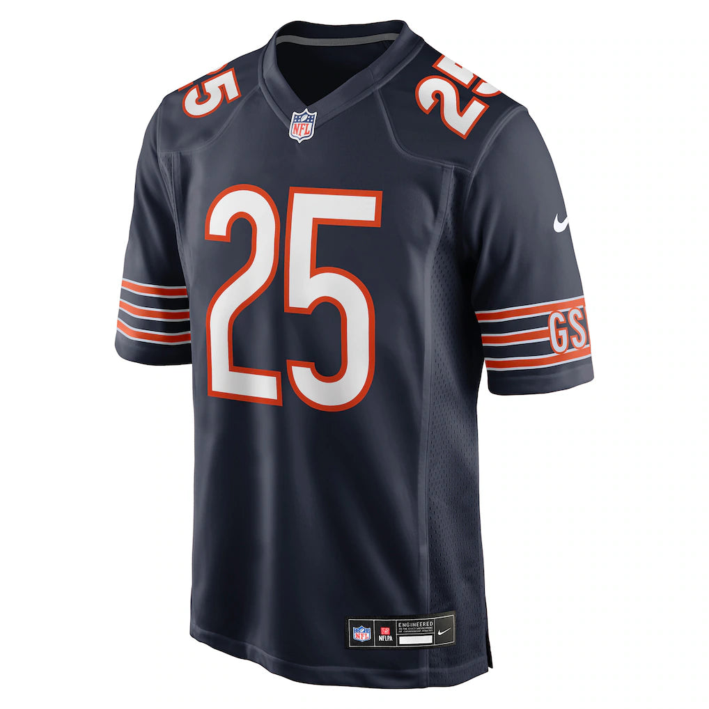 Men's Nike Kyle Monangai Navy Chicago Bears Navy Game Jersey - Pro Jersey Sports