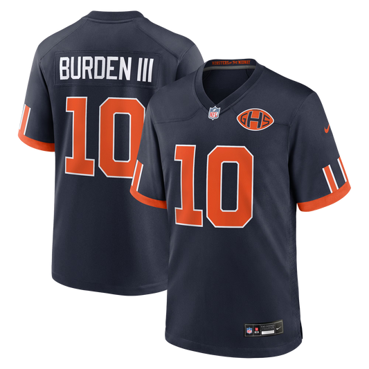 Youth Luther Burden III Chicago Bears Navy 2026 Rivalries Collection Nike Game Jersey