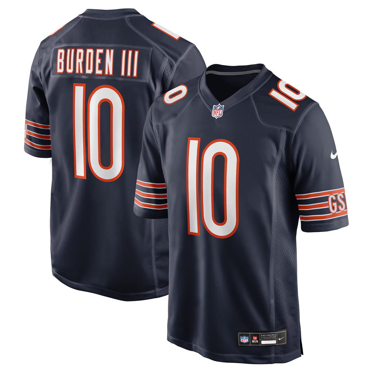 Youth Luther Burden III Chicago Bears Navy Nike Game Jersey