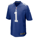 Men's Malik Nabers New York Giants Blue Nike Game Replica Jersey - Pro Jersey Sports