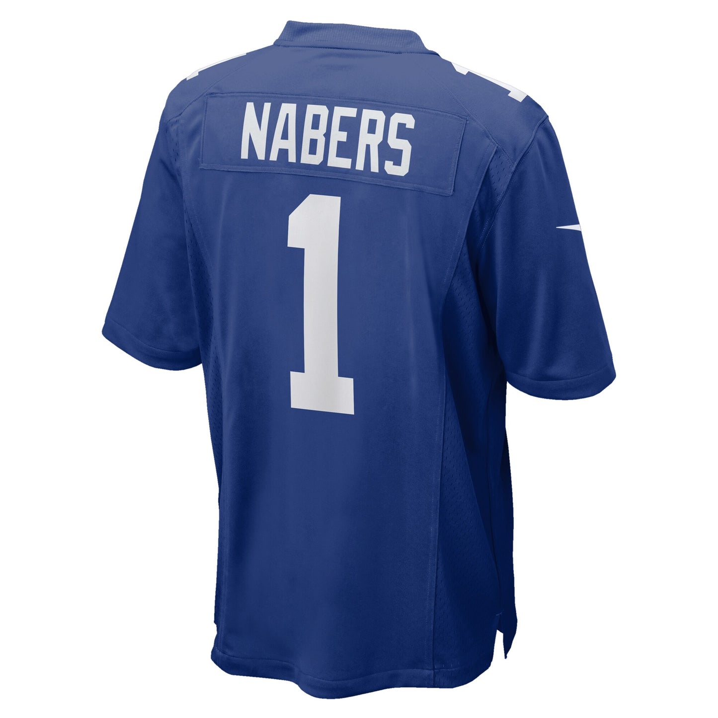 Men's Malik Nabers New York Giants Blue Nike Game Replica Jersey