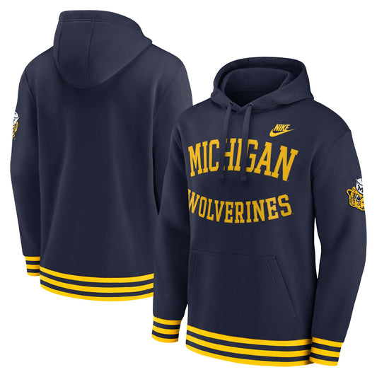 Michigan Wolverines Nike Navy Legacy Retro Pullover Hoodie