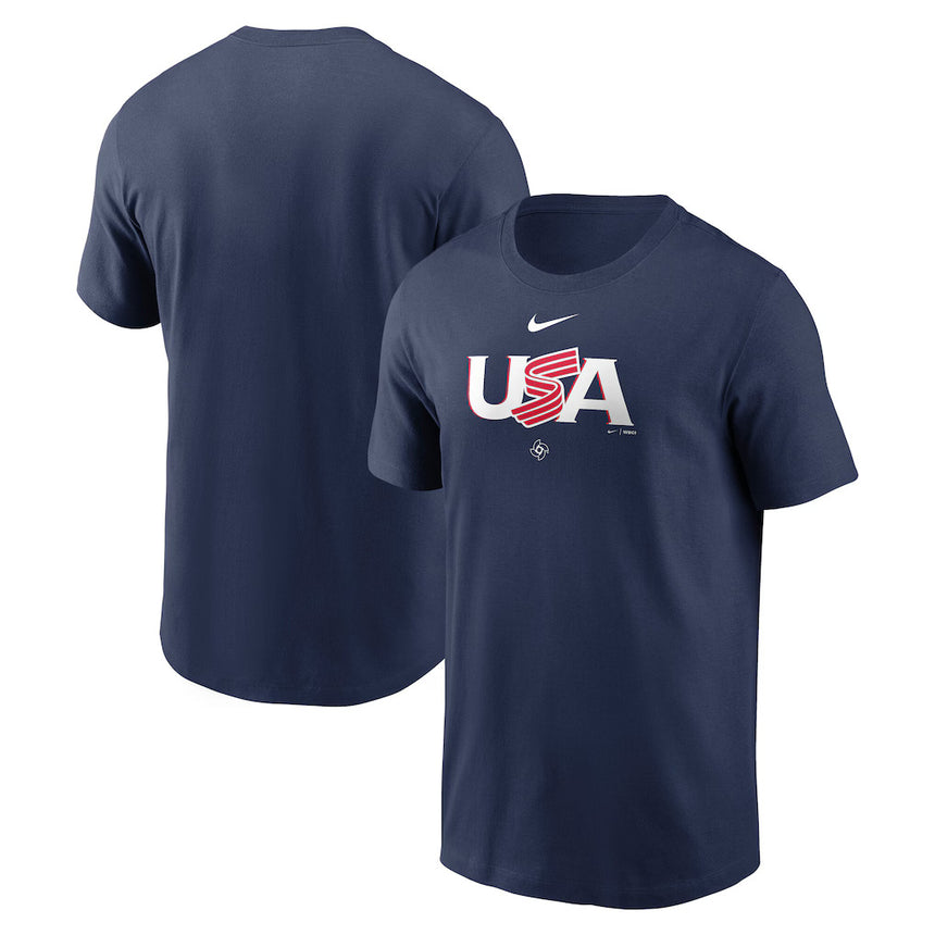 USA Baseball Nike 2026 World Baseball Classic Wordmark T-Shirt - Navy - Pro Jersey Sports