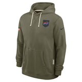 Men's Buffalo Bills Nike Olive Green 2025 Salute To Service Club Pullover Hoodie - Pro Jersey Sports