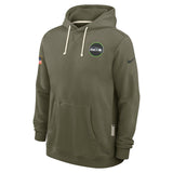Men's Seattle Seahawks Nike Olive Green 2025 Salute To Service Club Pullover Hoodie - Pro Jersey Sports