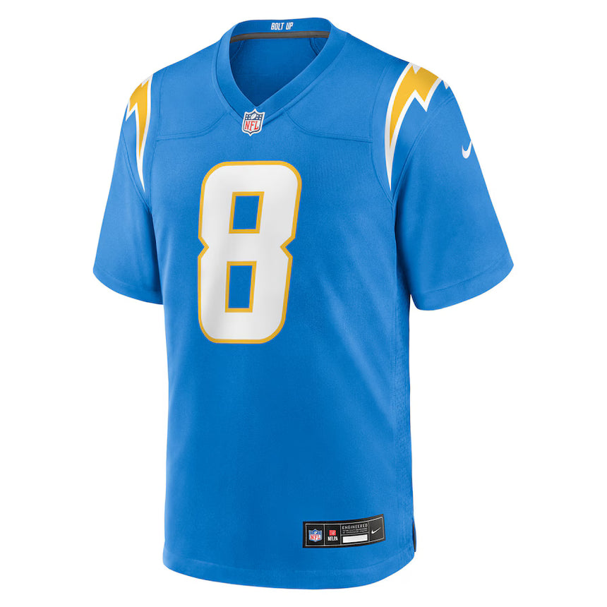 Men's Omarion Hampton Los Angeles Chargers Powder Blue Nike Game Jersey - Pro Jersey Sports