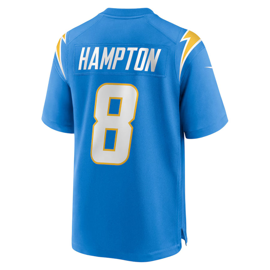 Men's Omarion Hampton Los Angeles Chargers Powder Blue Nike Game Jersey - Pro Jersey Sports