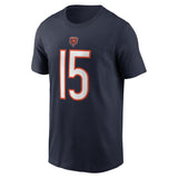 Men's Nike Rome Odunze Navy Chicago Bears Name & Number T-Shirt - Pro Jersey Sports