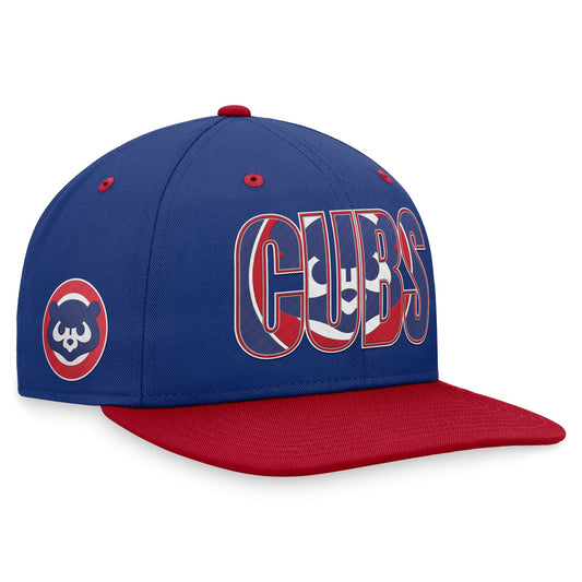 Men's Chicago Cubs Nike Pro Cooperstown Collection 2 Tone Royal/Red Snapback Adjustable Hat