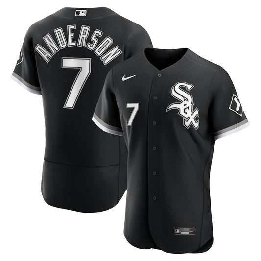 Men's Chicago White Sox Tim Anderson Nike Black Alternate Authentic Player Jersey