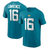 Youth Trevor Lawrence Jacksonville Jaguars Nike Teal FUSE Name & Number T-Shirt - Pro Jersey Sports