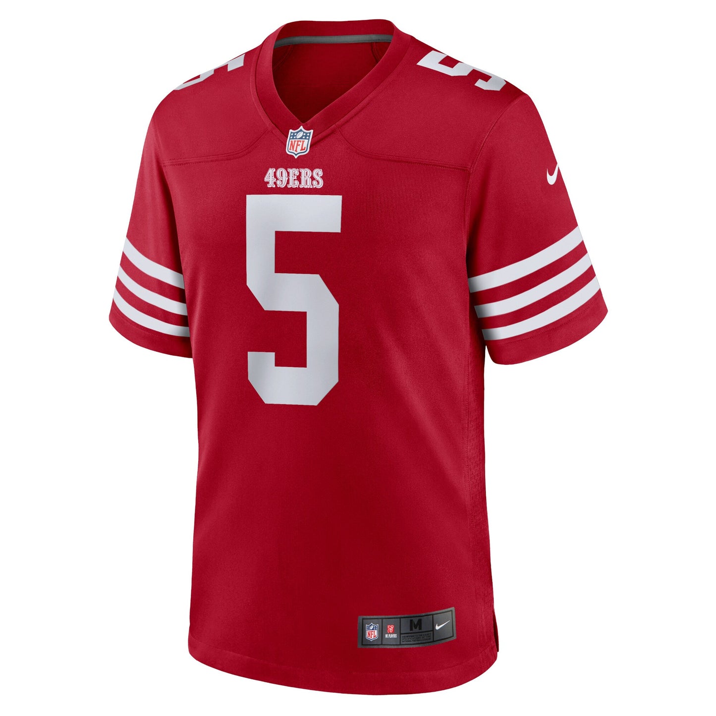 Men's San Francisco 49ers Trey Lance Nike Red Player Game Jersey