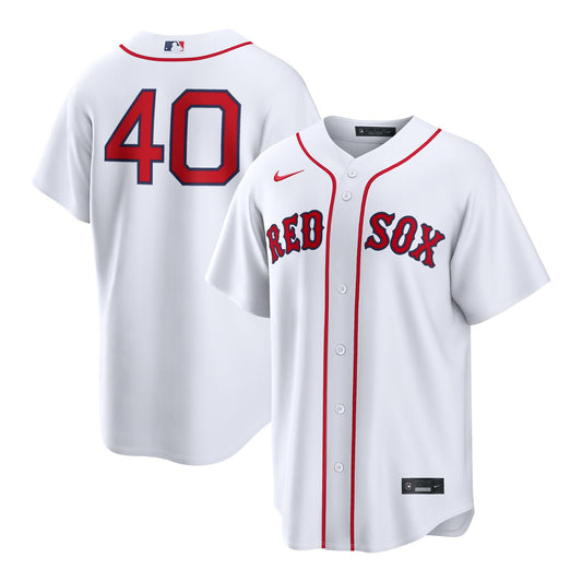 Men's Nike Boston Red Sox Willson Contreras #40 Home Official Replica Player Jersey