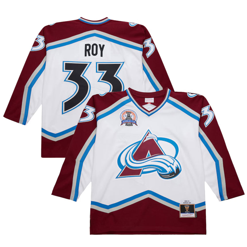 Men's Patrick Roy Colorado Avalanche White 2000-01 Power Play Jersey - Pro Jersey Sports